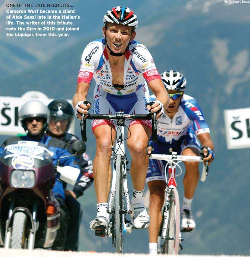 Cameron Wurf in the Giro d'Italia 2010.