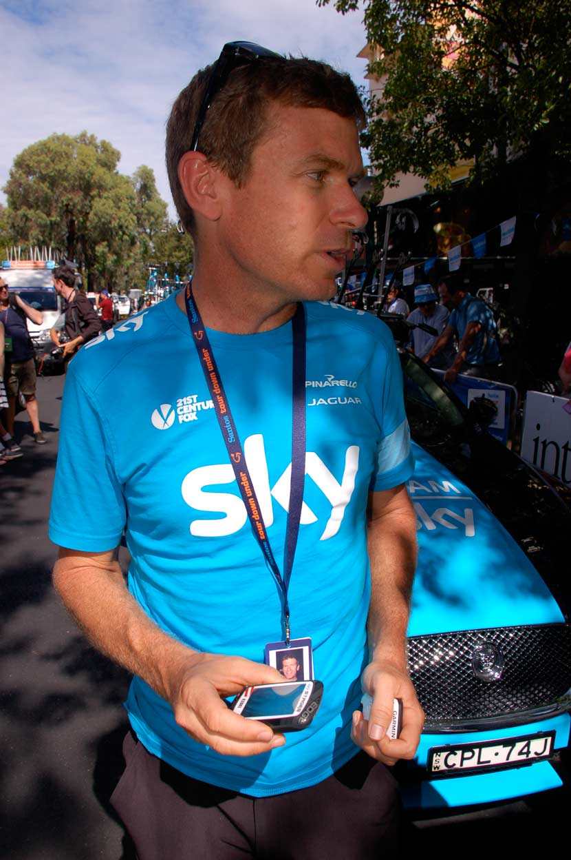 Tim Kerrison at the start of his fifth season with Team Sky.  Photo: Rob Arnold