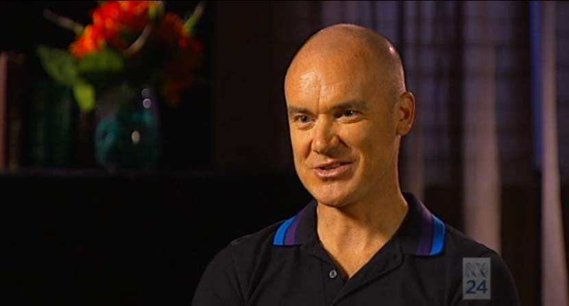 O'Grady during his discussion with Jane Hutcheon for ABC's 'One Plus One' program (broadcast 26 February 2014).