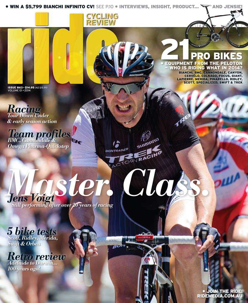 RIDE Cycling Review is published four times a year. The first issue of 2014 is now on sale around Australia.
