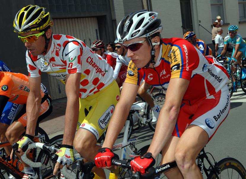 Geraint Thomas and David Millar at the 2007 Tour de France. The Welshman was the youngest rider in the race that year. Photo: Graham Watson