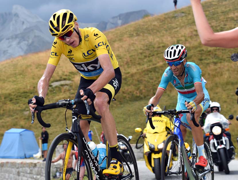 Froome admits that his position is rather unorthodox but he's worked hard on achieving a style that allows him to breathe better. Photo: Graham Watson