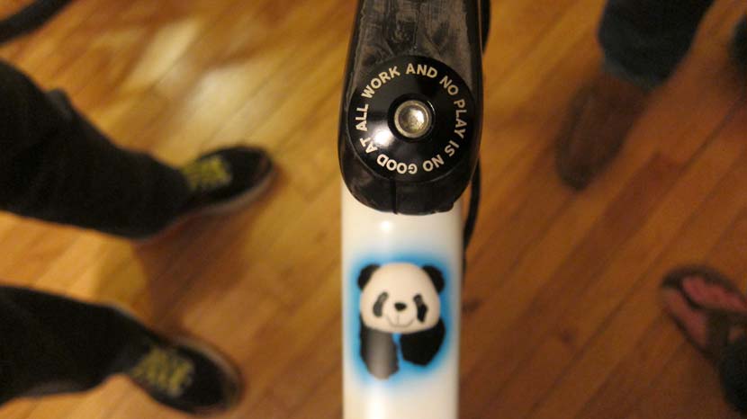 Custom touches... the bike of Tania Burke, the president of Trek Travel. Photo: James Stout