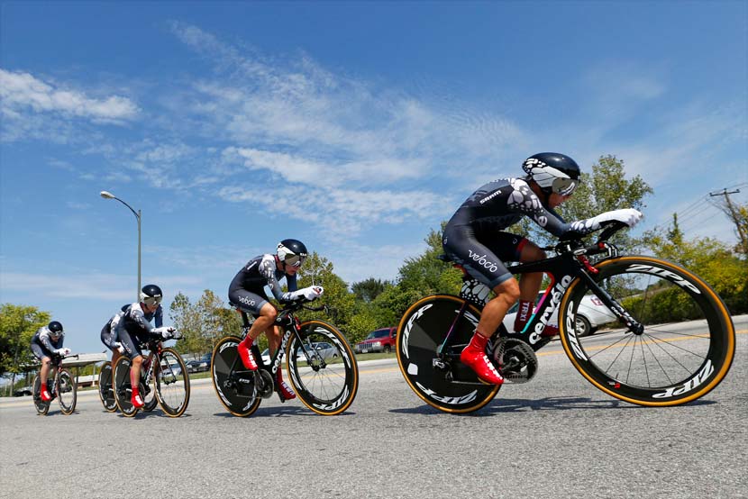 In the four years of the trade team TTT being contested at the world championships, only one line-up has claimed the women's title... the squad owned by Kristy Scrymgeour. Known as Specialized-lululemon (2012, 2013 and 2014) and Velocio-SRAM (2015). Photo: Yuzuru Sunada